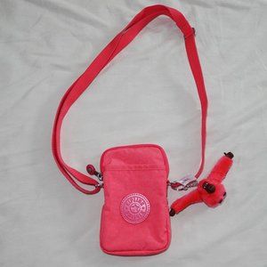 Kipling Tally Crossbody Phone Bag Hot Pink